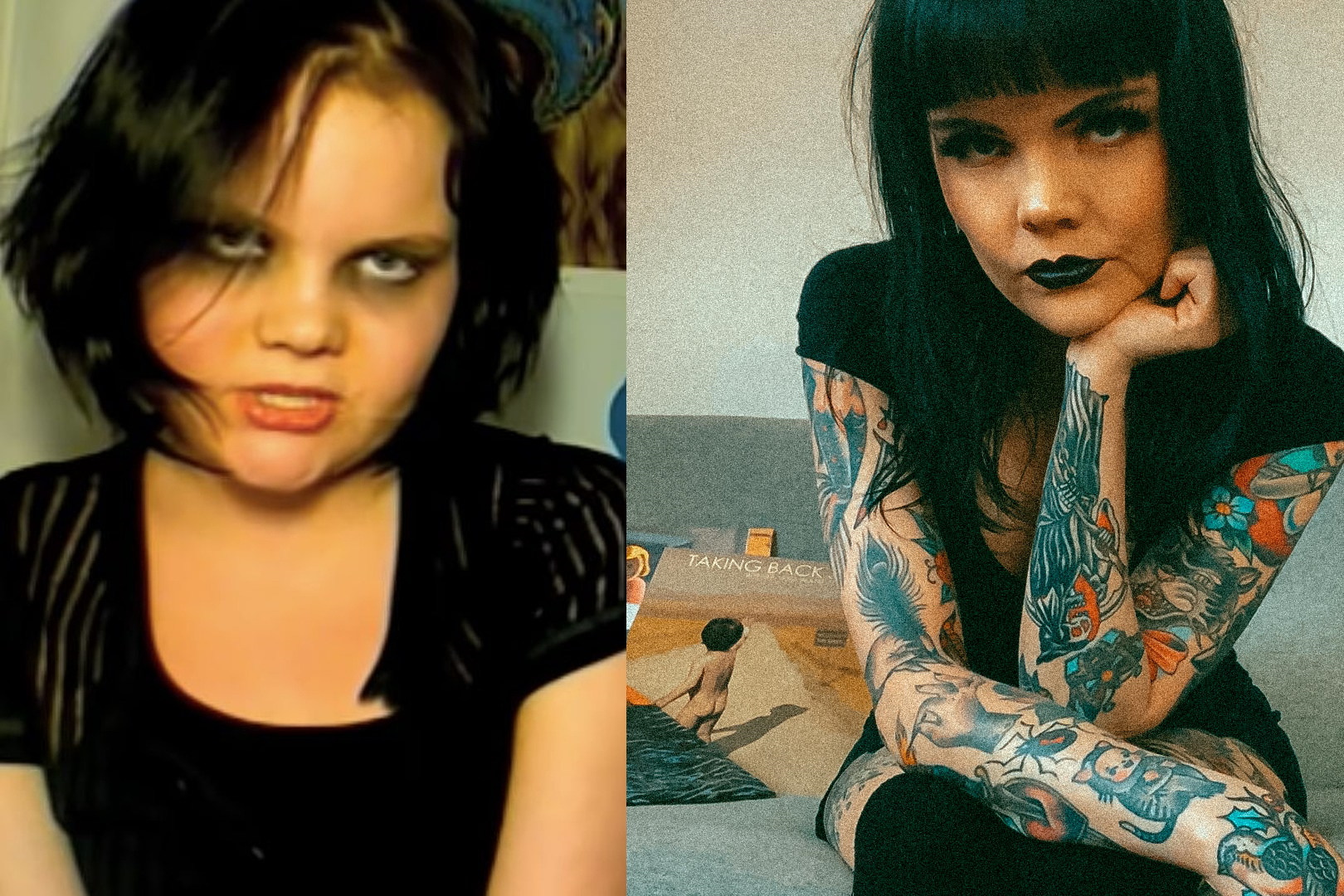 Photo of Raven now and then