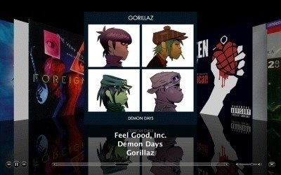 photo of Apple's cover flow feature