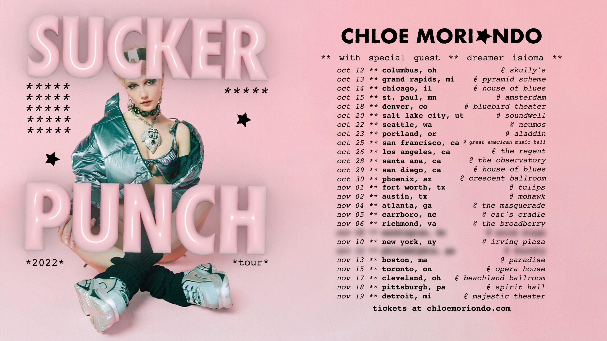 chloe tour flyer